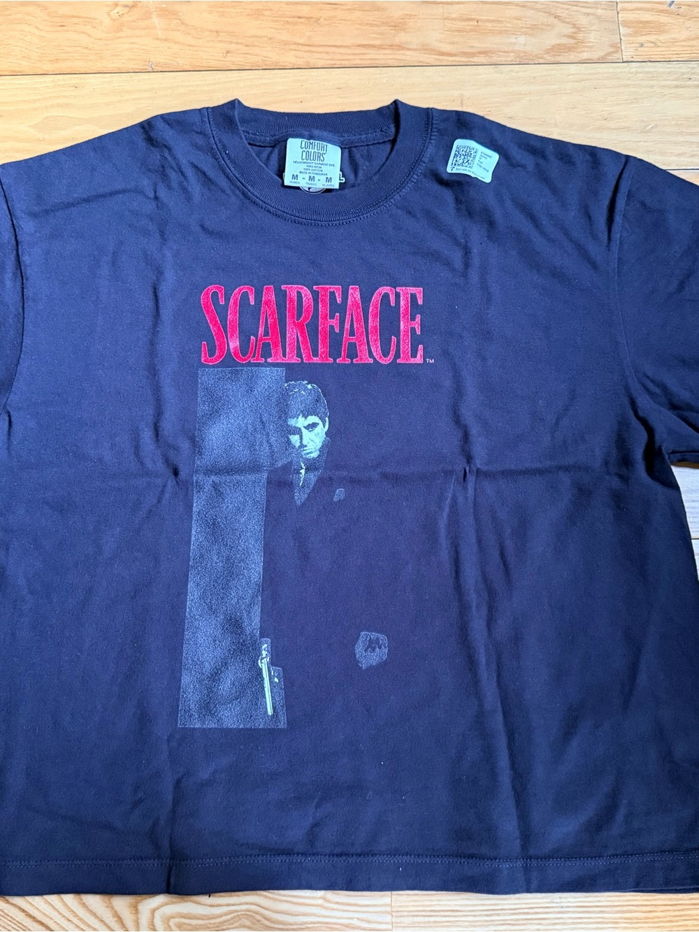 Comfort Colors Scarface Tee - Black with Red Logo